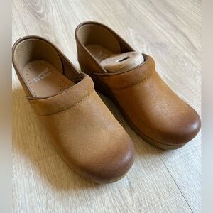 Dansko Brown Leather Mules